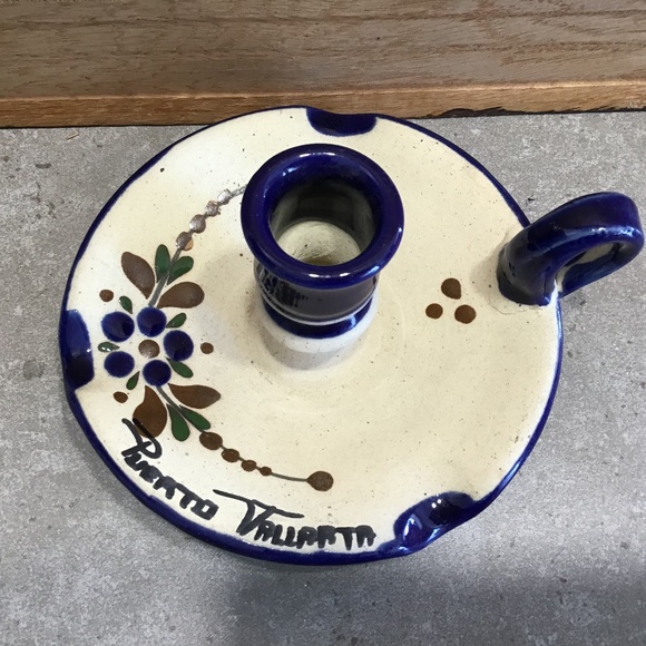 Mexico Clay Candle Holder - Picture 1 of 8